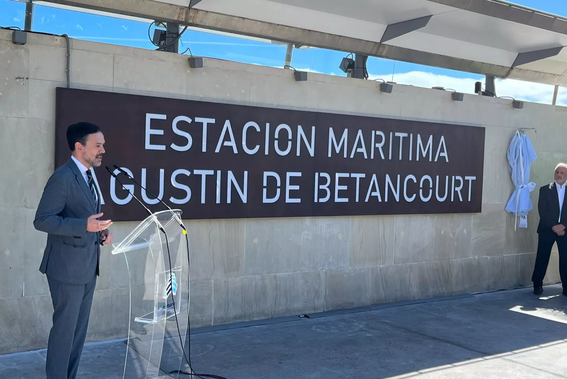 Lope Afonso, Vicepresidente del Cabildo de Tenerife y Consejero de Turismo, Acción Exterior y RRII durante el acto. /Beatriz de Vera