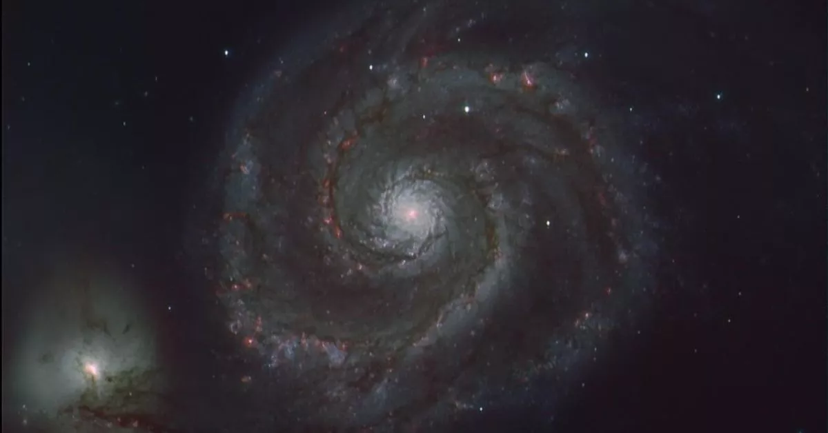Imagen de primera luz de la Galaxia Remolino (M51) obtenida con el Two-meter Twin Telescope 3 (TTT3) en el Observatorio del Teide. / J.C. Casado