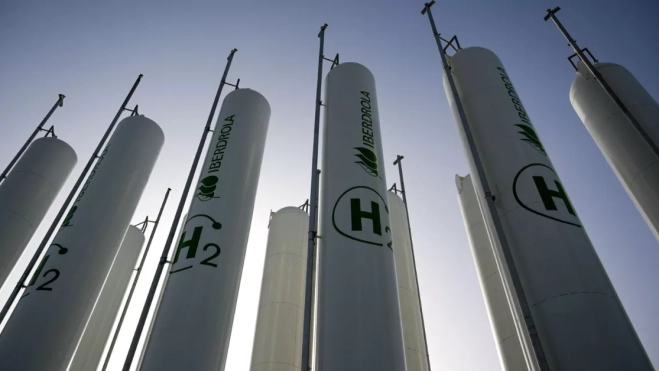 Imagen de un almacén de hidrógeno verde / EFE