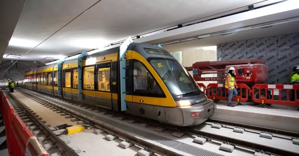 Imagen del metro de Oporto. 