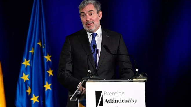 Fernando Clavijo presidente de Canarias en Premios Atlántico Hoy al Liderazgo 2025 / TONY HERNÁNDEZ