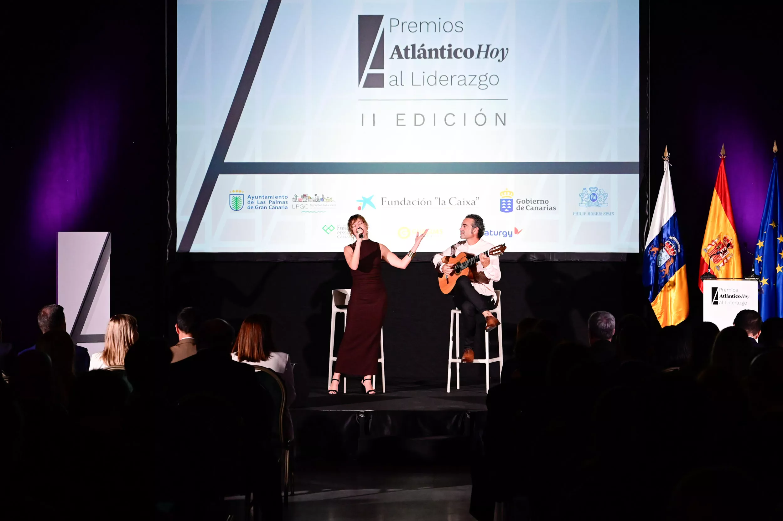 La cantante Claudia Álamo en la II Edición Premios Atlántico Hoy al Liderazgo / TONY HERNÁNDEZ