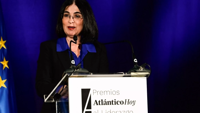 Carolina Darias, alcaldesa del Ayuntamiento de Las Palmas de Gran Canaria durante su discurso en la II Edición Premios Atlántico Hoy al Liderazgo / TONY HERNÁNDEZ Carolina Darias, alcaldesa del Ayuntamiento de Las Palmas de Gran Canaria durante su discurso en la II Edición Premios Atlántico Hoy al Liderazgo / TONY HERNÁNDEZ