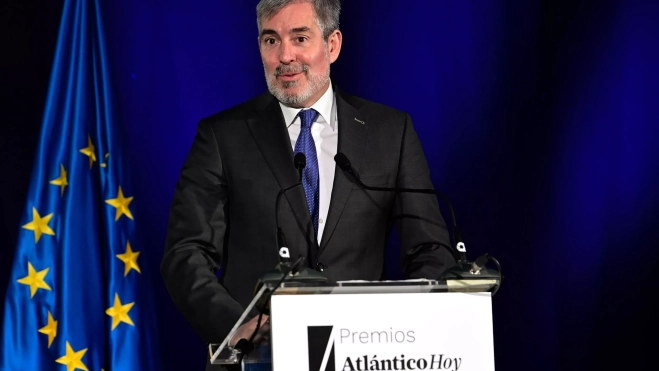 Fernando Clavijo, presidente de Canarias durante su discurso en la II Edición Premios Atlántico Hoy al Liderazgo / TONY HERNÁNDEZ Fernando Clavijo, presidente de Canarias durante su discurso en la II Edición Premios Atlántico Hoy al Liderazgo / TONY HERNÁNDEZ