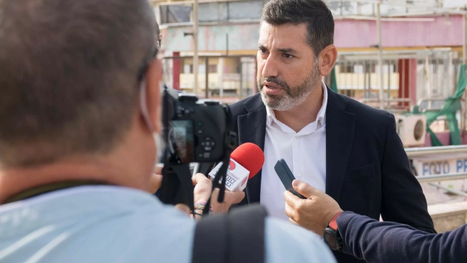 Alejandro Marichal en una visita al CC Metro