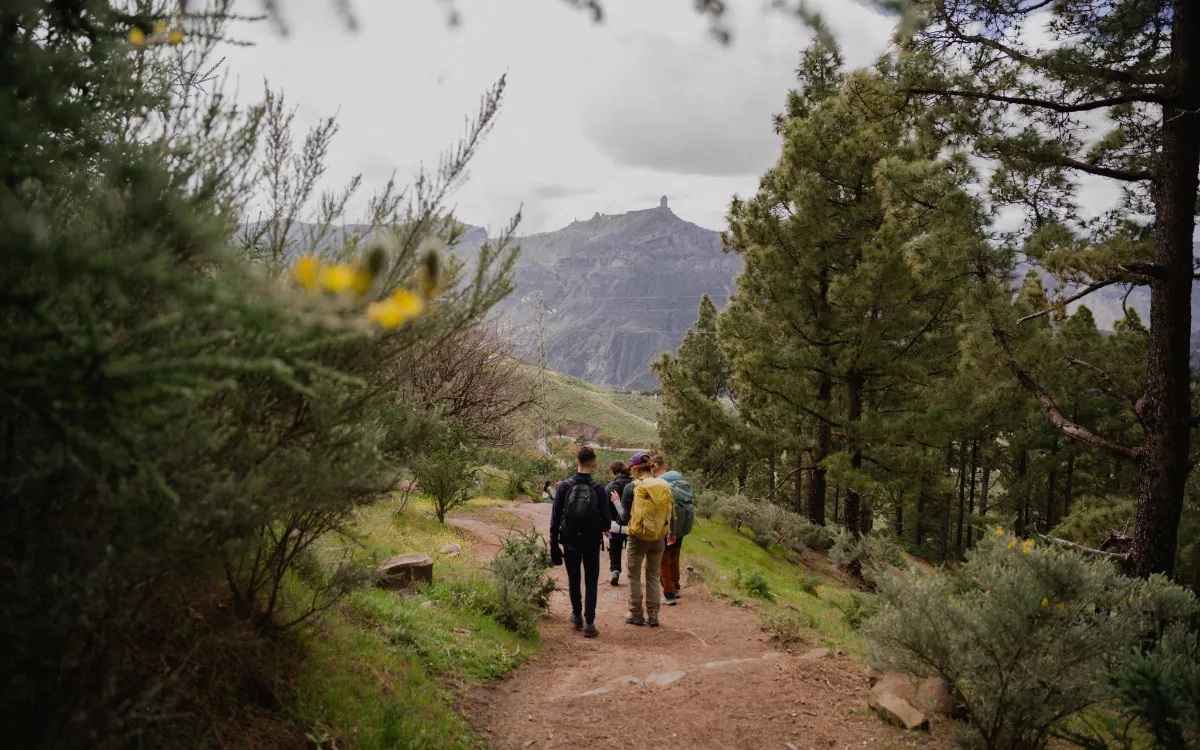 Atlas recorre el sendero GR138 como aperitivo de Contramapas 2025. / NATALIA MOEZ