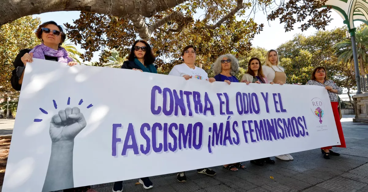 Imagen de una manifestación del 8M en Gran Canaria / EFE