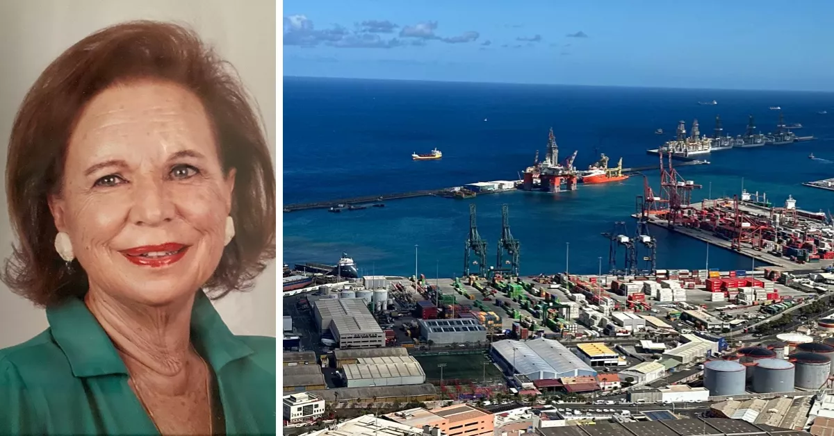 Caridad Cuyas fue la primera mujer presidenta de la Asociación de consignatarios y estibadores de Las Palmas (ASOCELPA) / AH