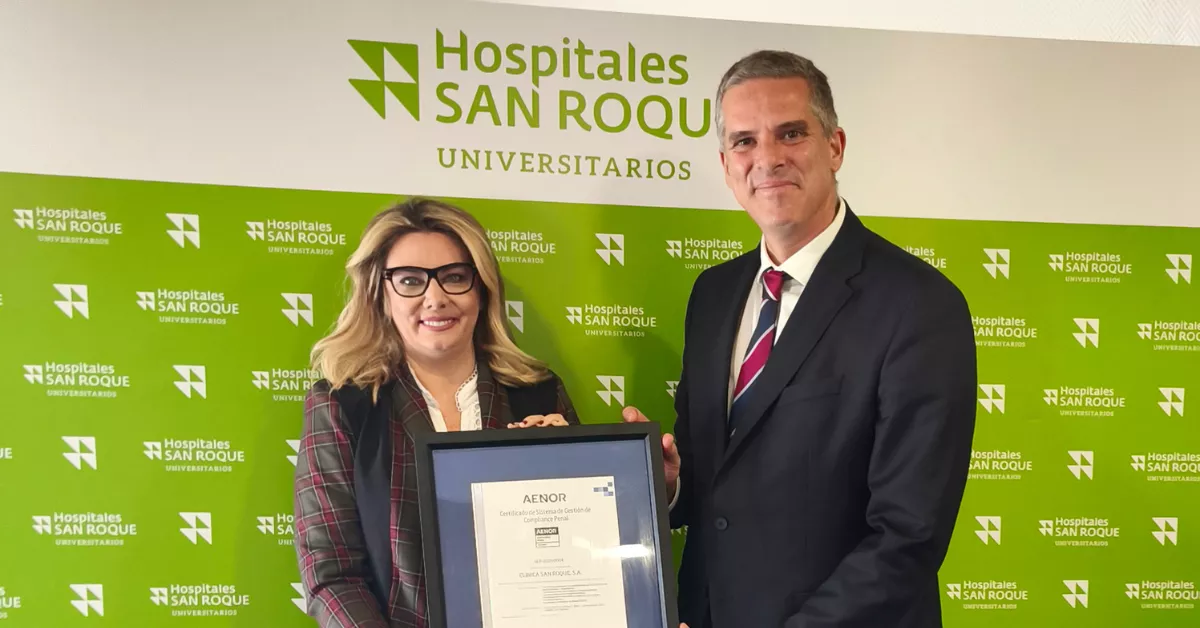 Hospitales San Roque, primer hospital en Canarias en certificarse en Compliance Penal UNE 19601./ CEDIDO