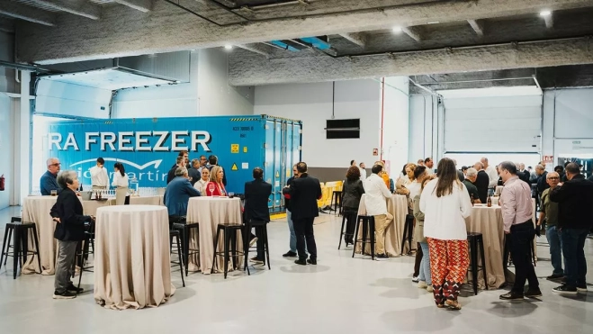 Un momento de la presentación en sociedad de las instalaciones de Unión Martín y Japan Tuna. / AH