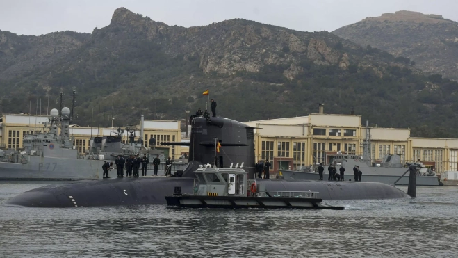 El S-81 partió hace unos meses de Cartagena para realizar su primer crucero nacional. / MINISTERIO DE DEFENSA-EFE El S-81 partió hace unos meses de Cartagena para realizar su primer crucero nacional. / MINISTERIO DE DEFENSA-EFE