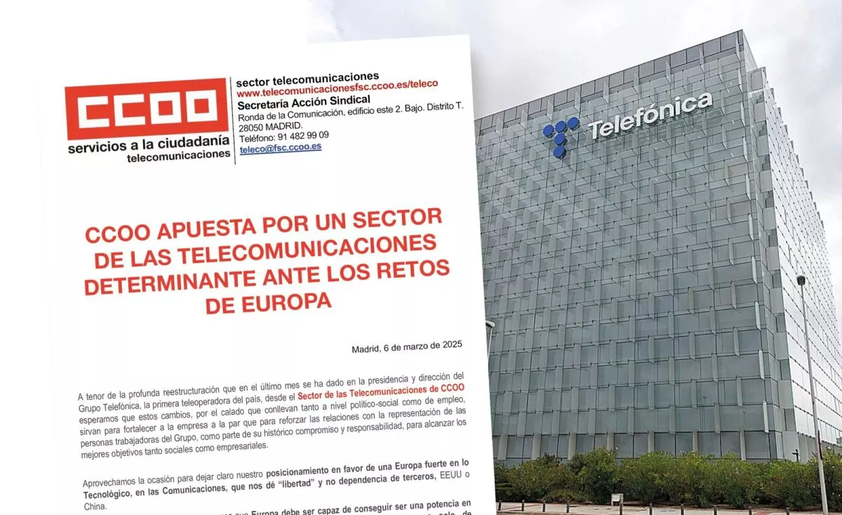 Comunicado del Sector de las Telecomunicaciones de Comisiones Obreras (CCOO). / SERVIMEDIA