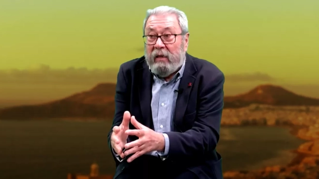 Cándido Méndez durante la entrevista con Atlántico Hoy / AH