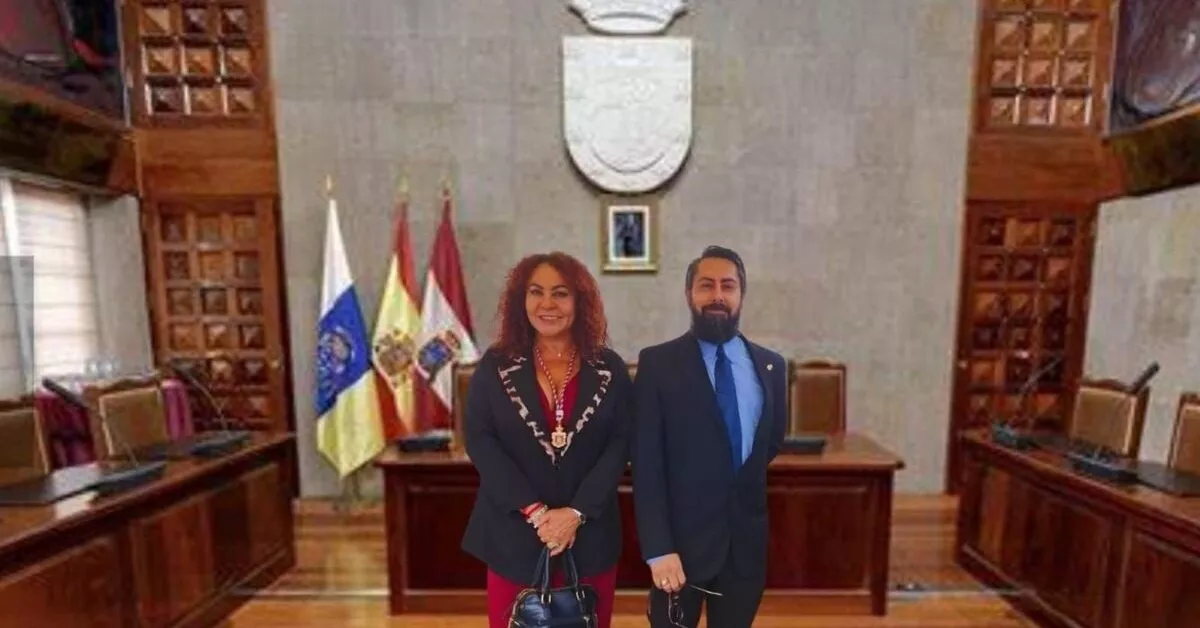 Los concejales de Vox José Sanabria González y Adaisy Arias Pérez que formarán parte del gobierno municipal de Granadilla de Abona. | Vox