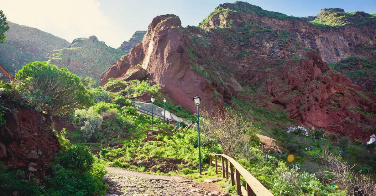 Imagen del sendero en el Barranco de Guayadeque / HOLA ISLAS CANARIAS