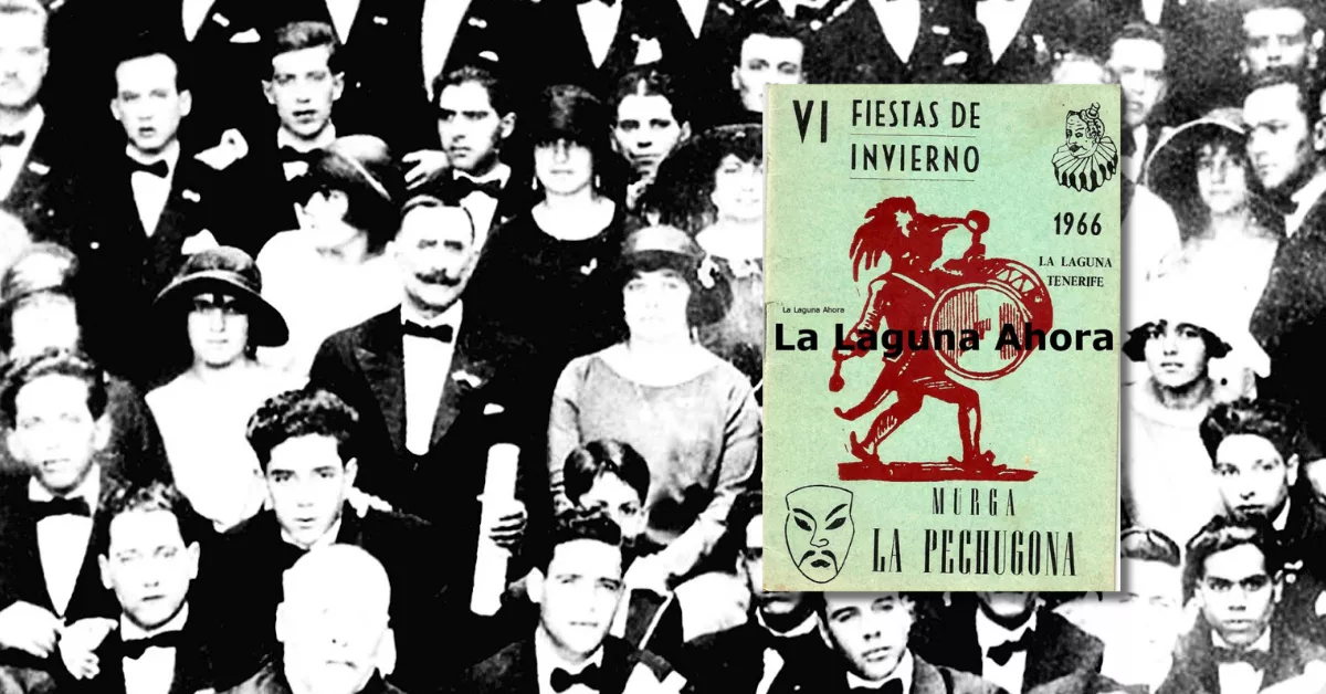 Cartel de la Murga La Pechugona y coro Orfeón La Paz. /Orfeón La Paz