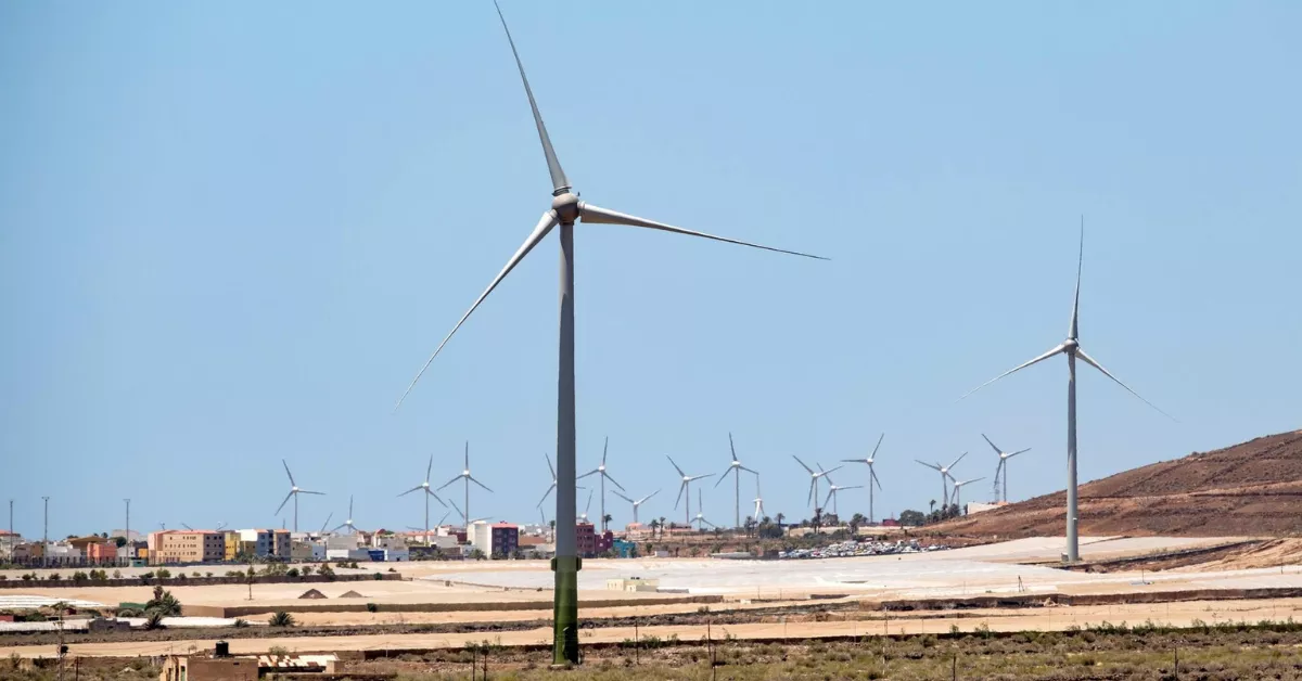 Imagen de un parque eólico en Gran Canaria / EFE