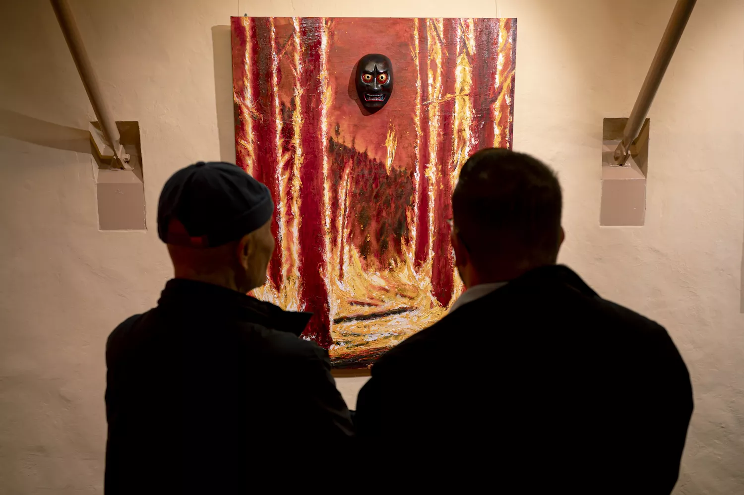 Exposición 'Fuego' de Paul Hamanaka en el Convento de Santo Domingo en La Laguna. /CEDIDA