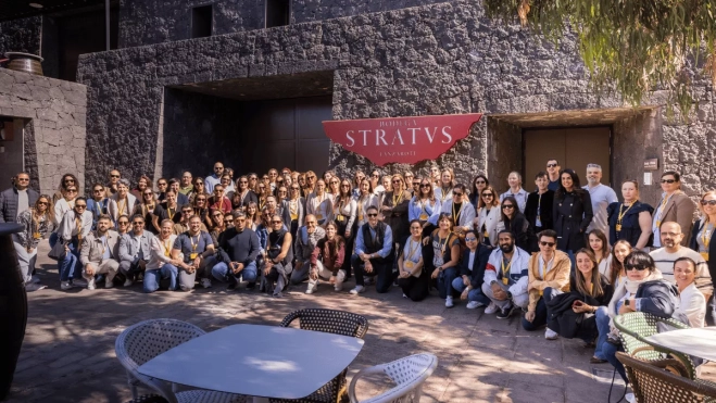 La convención de Fund Grube visitó la bodega Stratvs. / AH