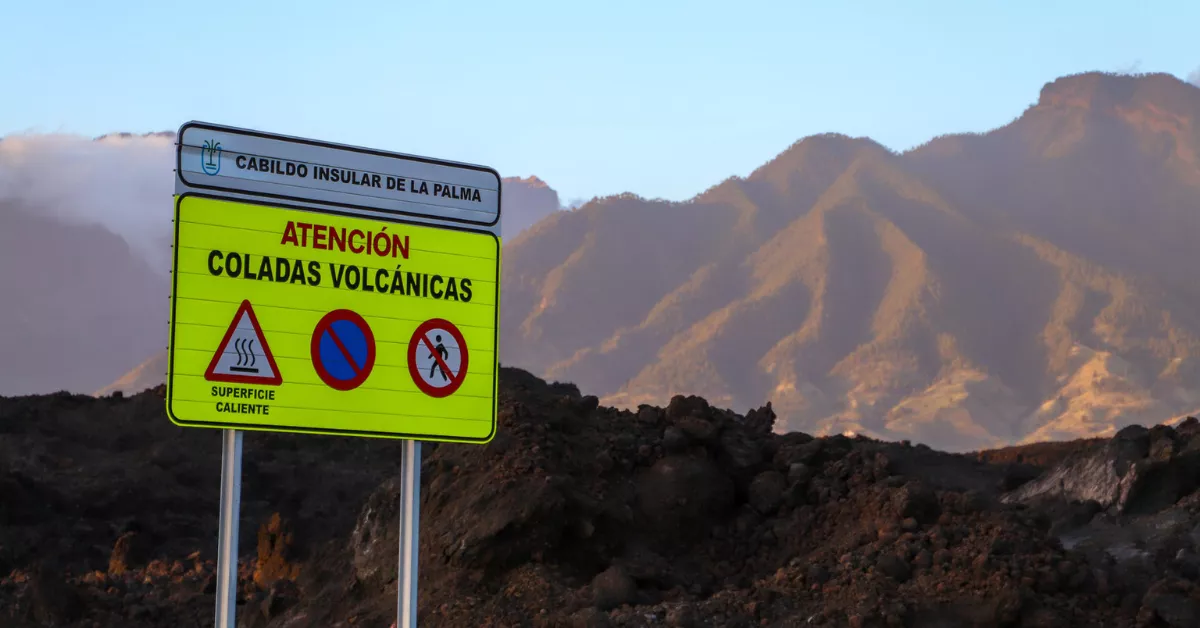 Coladas volcánicas del volcán Tajogaite, en La Palma./ EFE