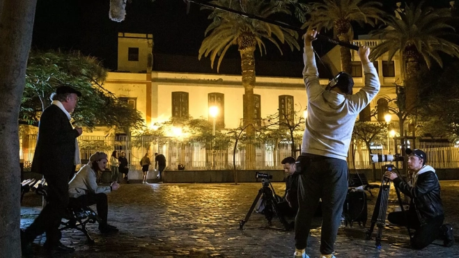 Rodaje de corto en Cinexpress. /Tenerife Noir