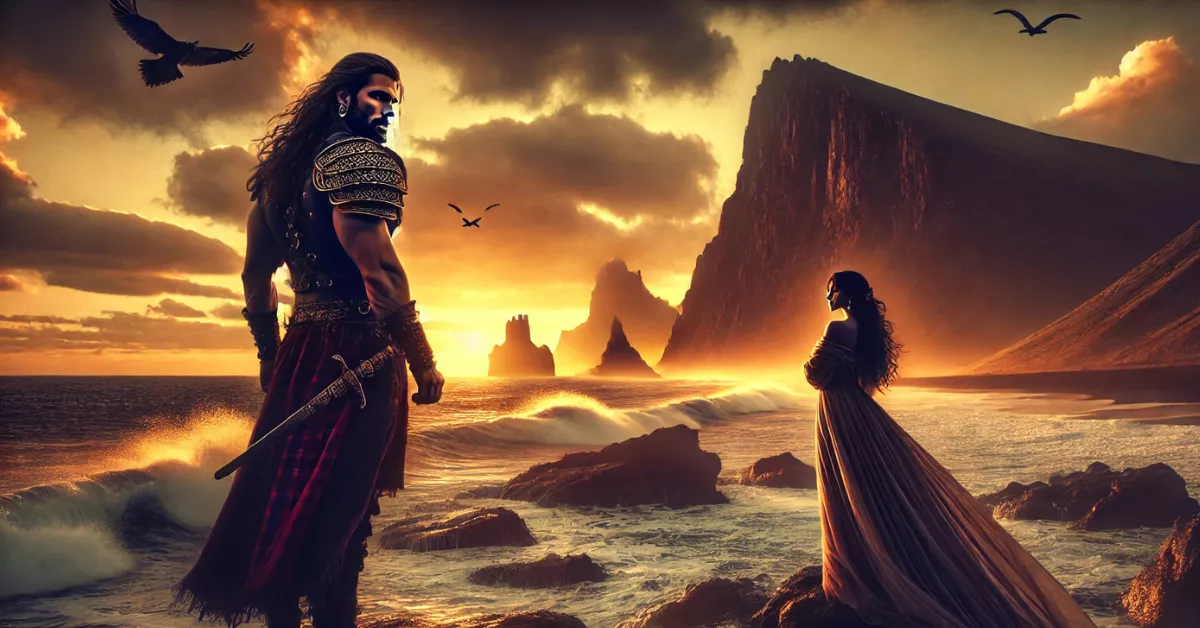 Imagen generada con IA en representación a la historia de amor entre Doramas y su amada / AH