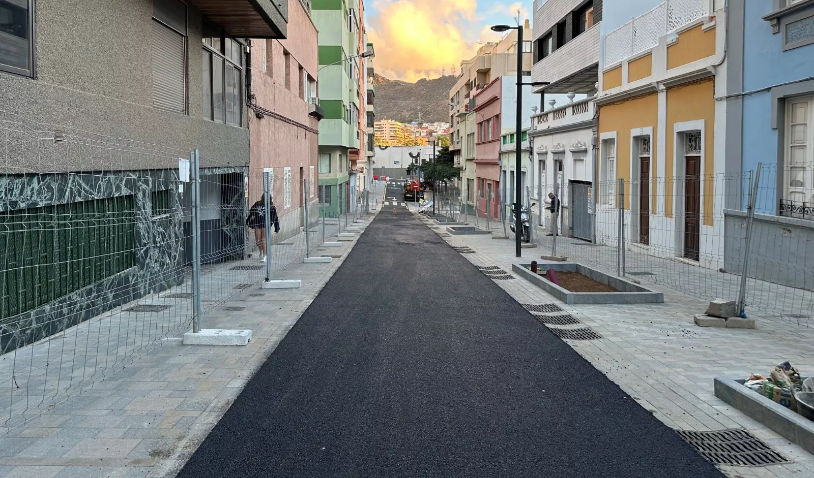 Imagen de la calle de La Rosa en obras. / AYUNTAMIENTO DE SANTA CRUZ DE TENERIFE