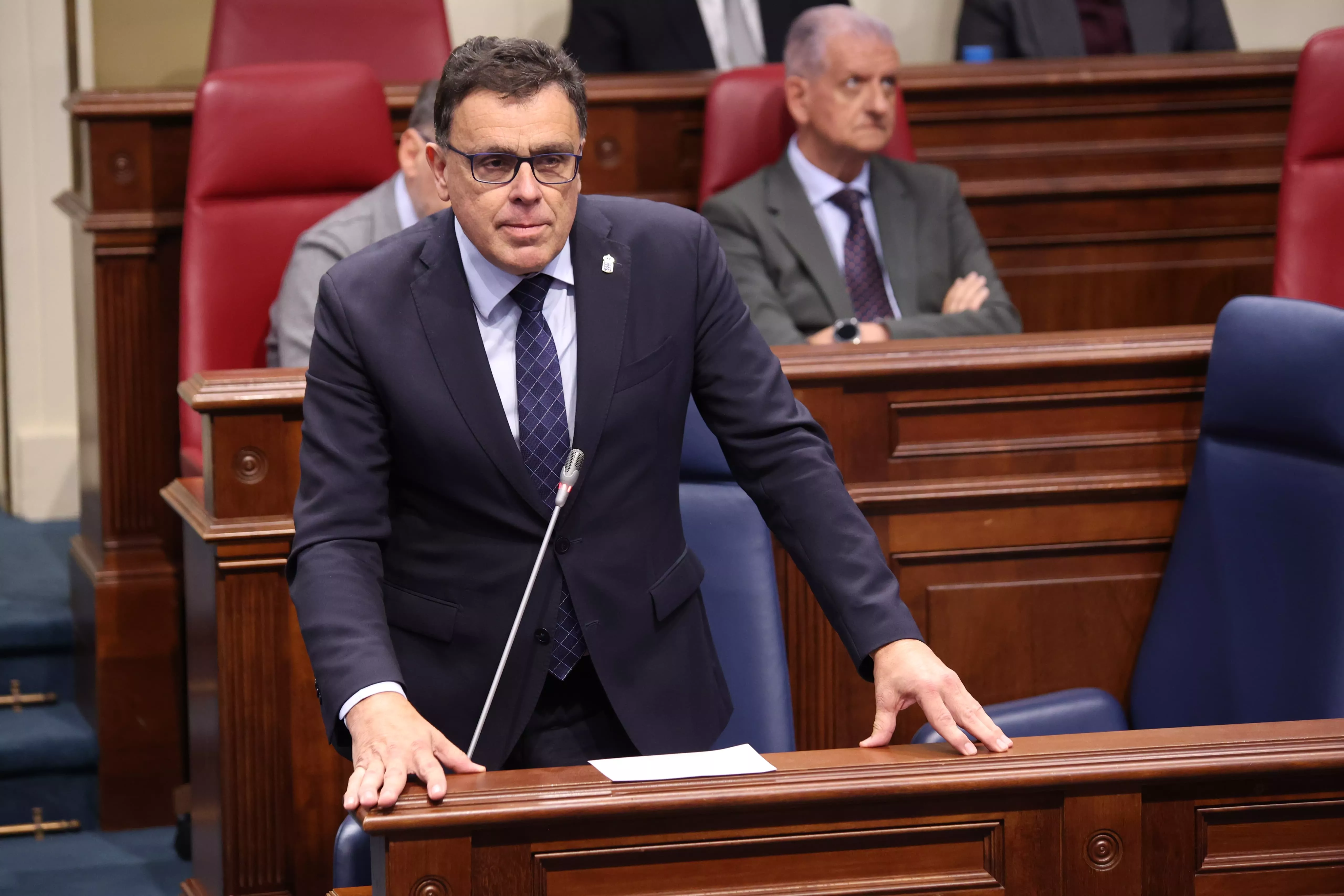 Manuel Miranda durante una intervención en el Parlamento de Canarias. / GOBIERNO DE CANARIAS