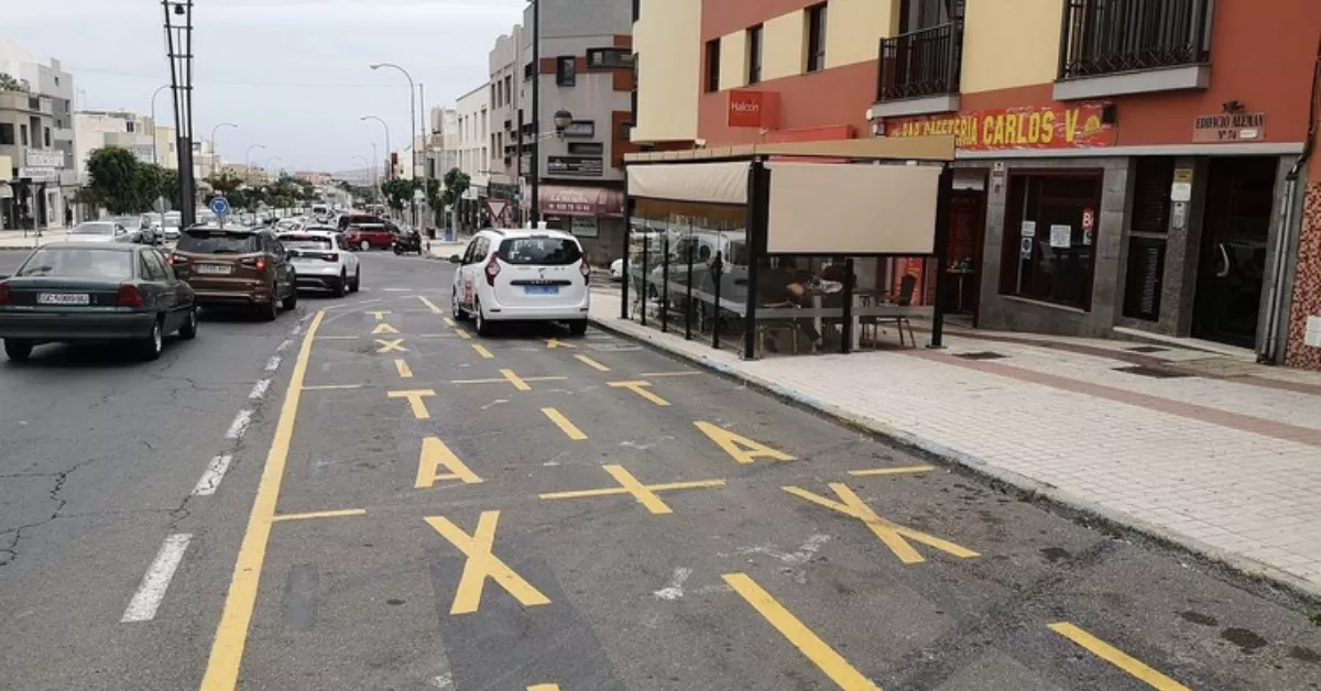 Imagen de una parada de taxis en Ingenio / AYUNTAMIENTO DE INGENIO