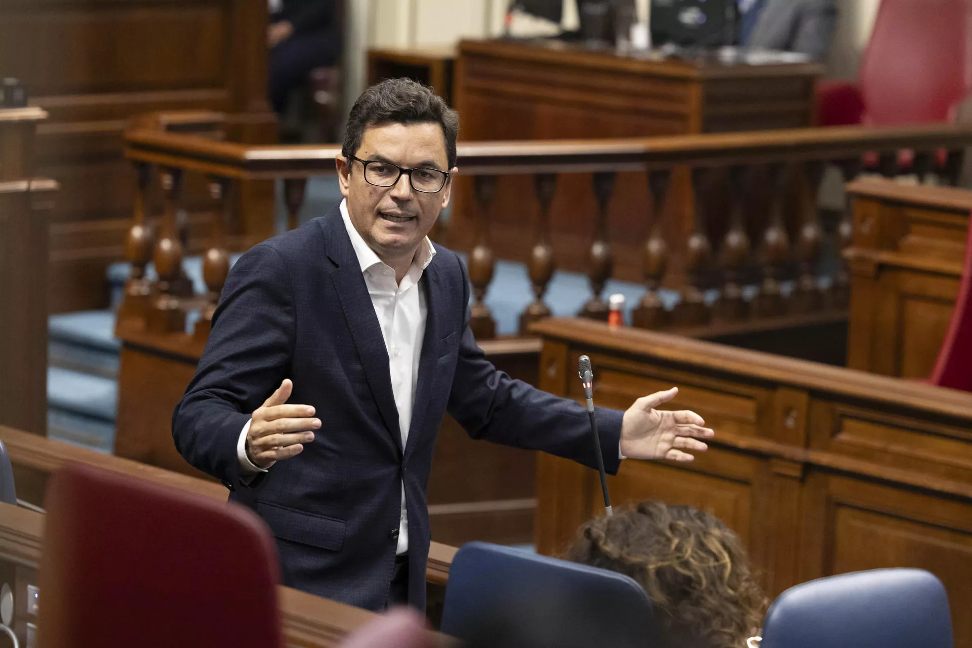 Gáldar suma 26 viviendas públicas al plan regional de vivienda asequible en Canarias. En la imagen, Pablo Rodríguez, consejero de Obras Públicas, Vivienda y Movilidad del Gobierno de Canarias. / MIGUEL BARRETO-EFE