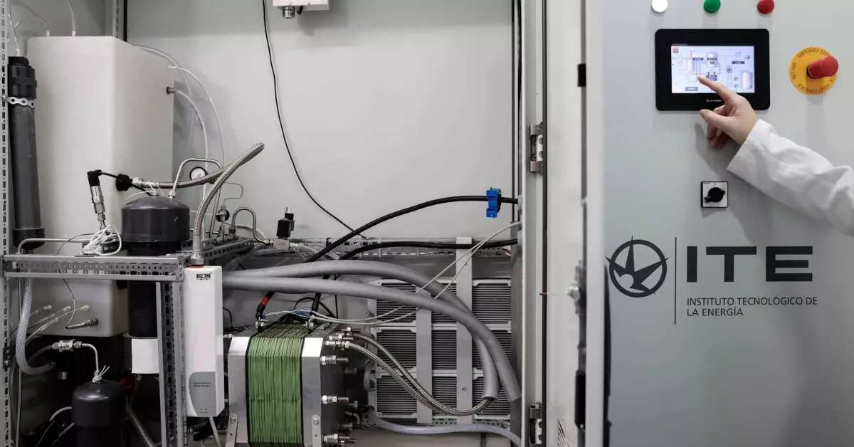 Aparato de hidrógeno verde / EFE