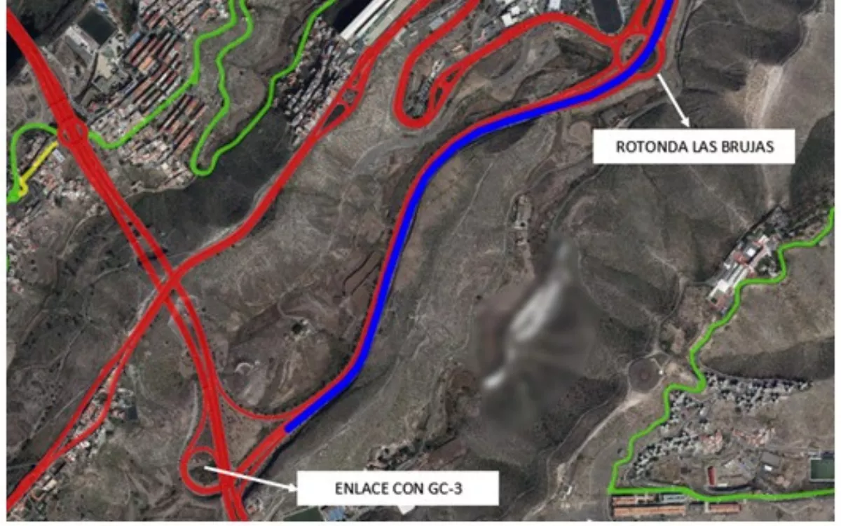 Cortes nocturnos entre Barranco Seco y San José por obras en la GC-31. / AH