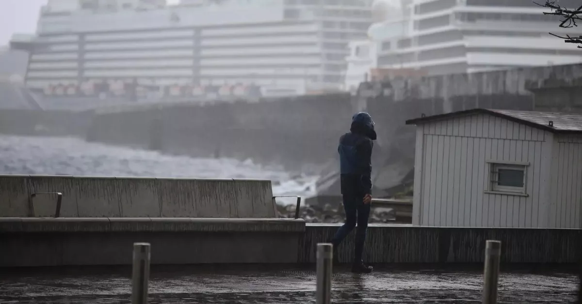 Imagen de un día lluvioso en La Palma / EFE