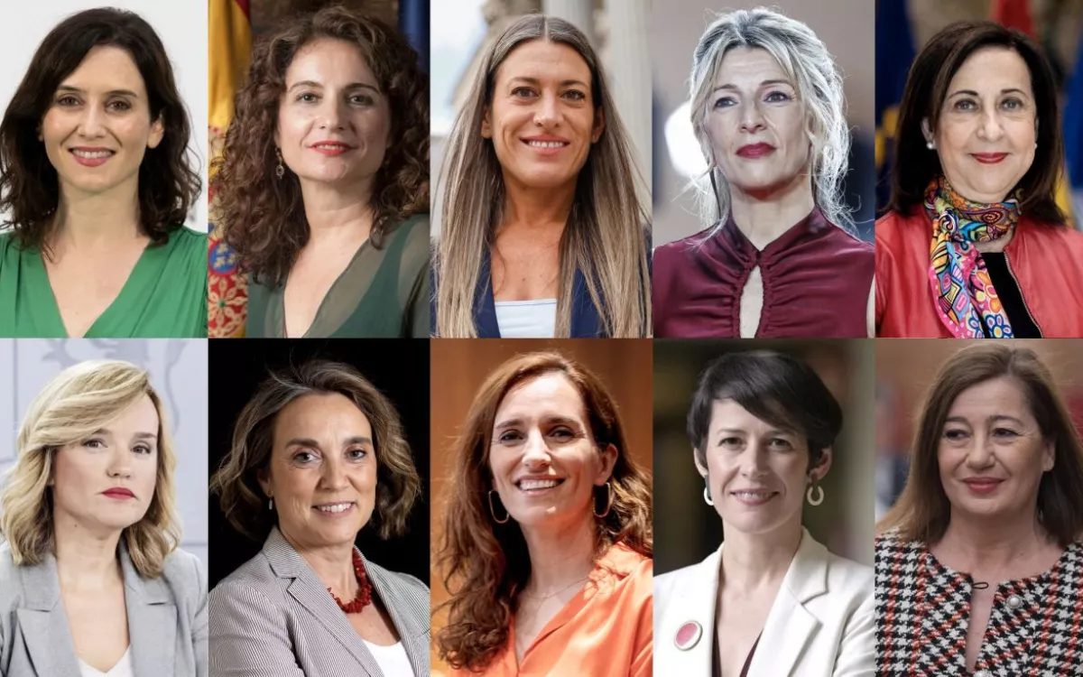 Principales mujeres con peso político en España. / INSTITUTO COORDENADAS