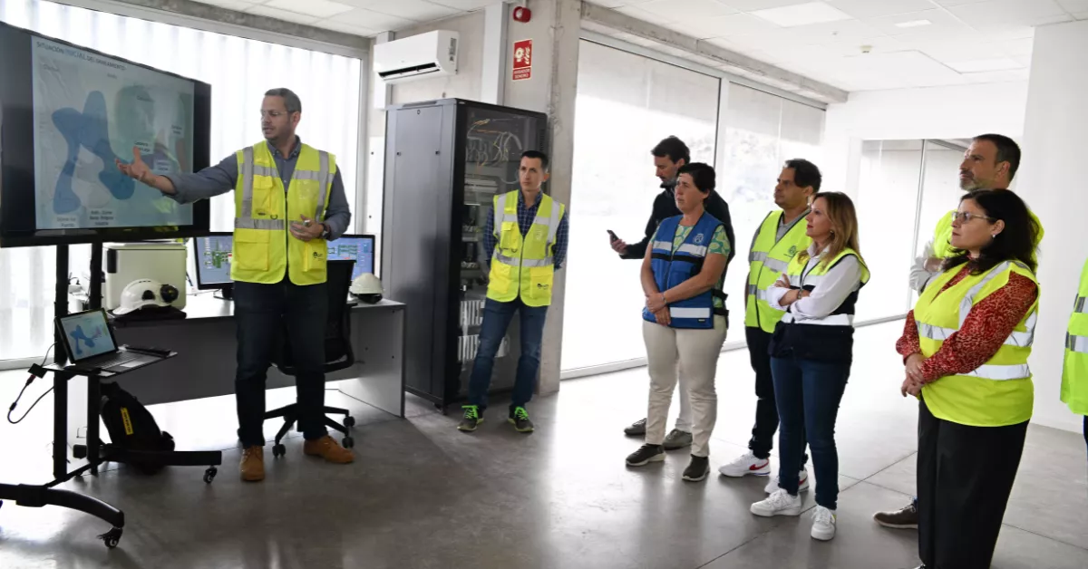 Visita institucional de cabildo, ayuntamientos y Fecam a la estación depuradora de Güímar./ CEDIDA