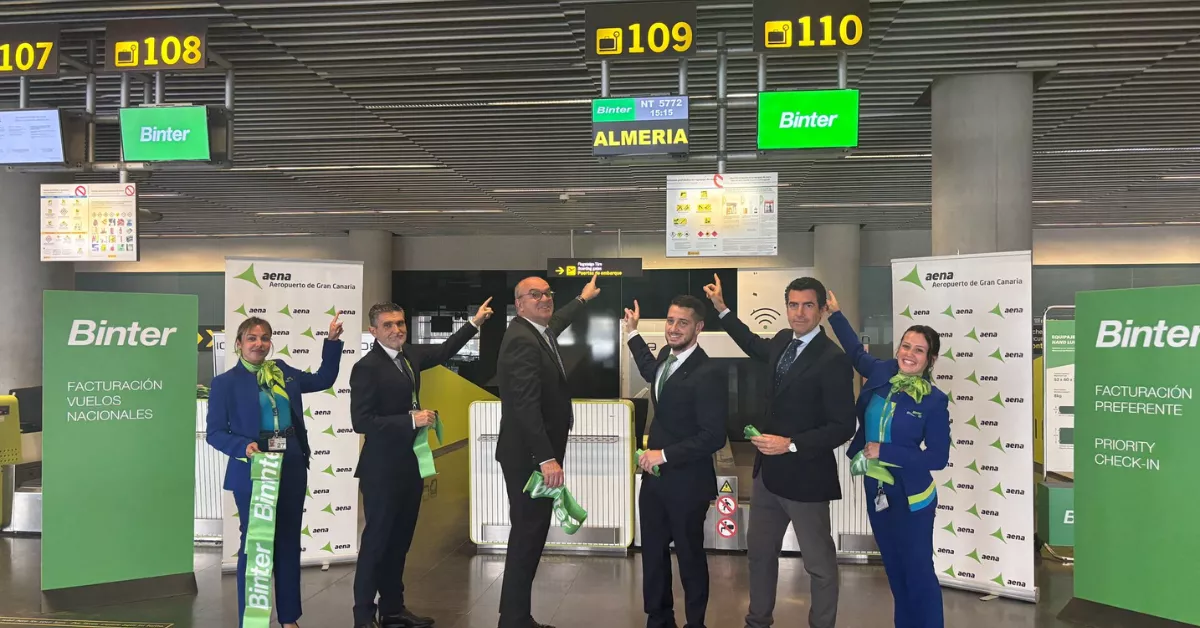 Binter inaugura la ruta con Almería / BINTER