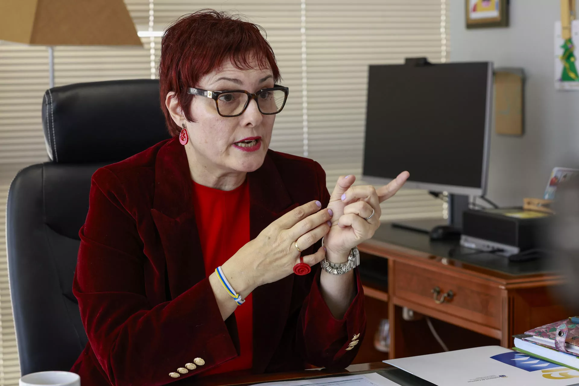 La consejera de Bienestar Social del Gobierno de Canarias, Candelaria Delgado, en una entrevista con EFE./ EFE