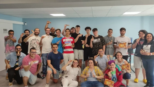 Estudiantes del IES El Rincón durante la Game Jam de 2024 / CEDIDA