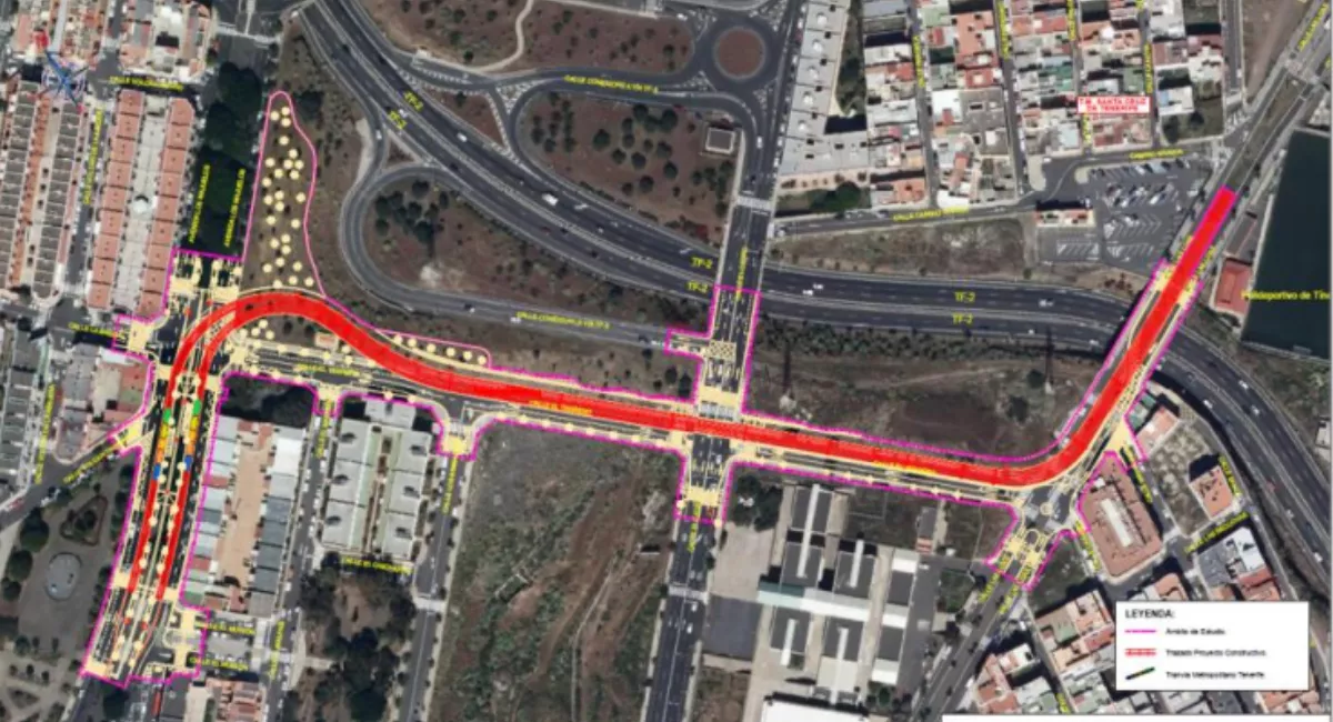 Plano de cómo será la ampliación del tranvía. / DOCUMENTO AMBIENTAL