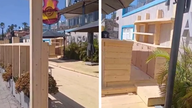 Imagen de las obras presuntamente ilegales adjuntadas a la denuncia