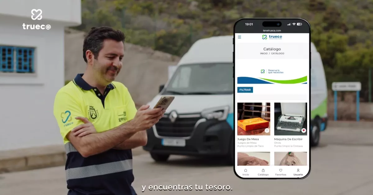 Imagen del vídeo promocional de la app de trueque / CABILDO DE TENERIFE