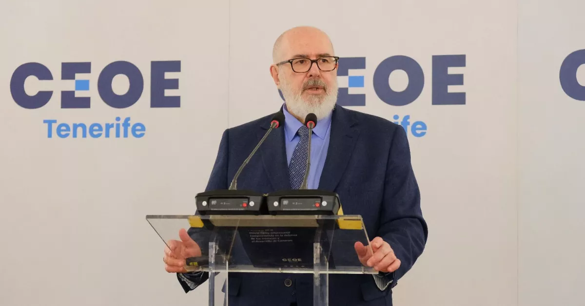 Pedro Alfonso, presidente de la CEOE Tenerife / CEDIDA
