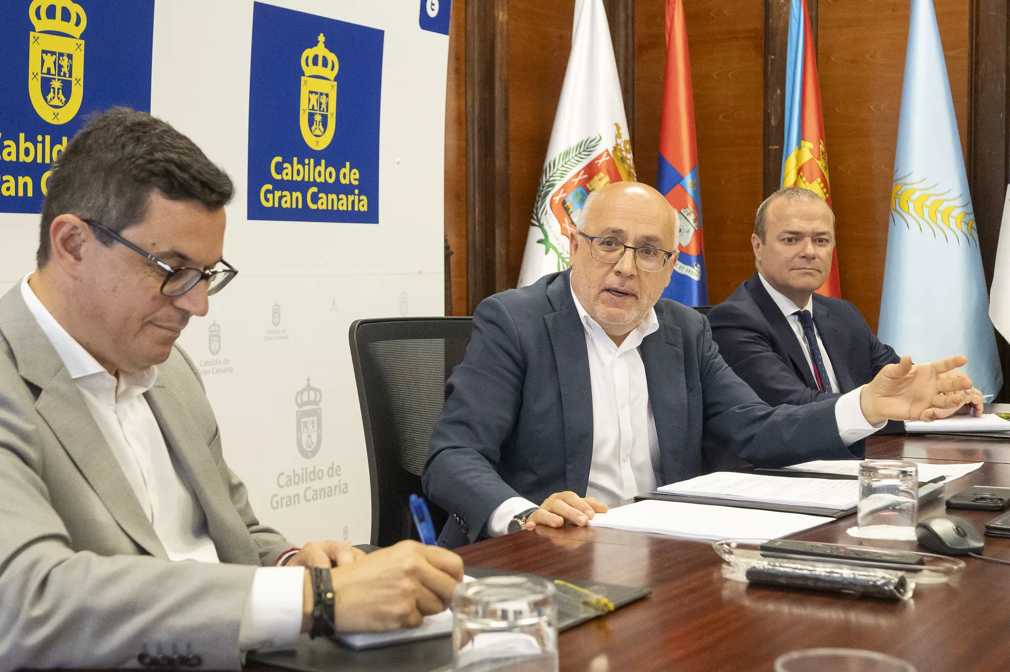 Antonio Morales recula y ahora sí considera viable el carril bus-VAO para aliviar la GC-1. / DAVDI DELFOUR-CABILDO DE GRAN CANARIA Antonio Morales recula y ahora sí considera viable el carril bus-VAO para aliviar la GC-1. / DAVDI DELFOUR-CABILDO DE GRAN CANARIA