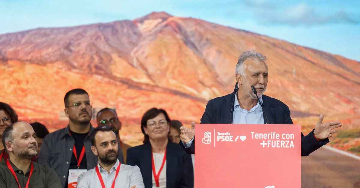 Ángel Víctor Torres en el Congreso Insular del PSOE en Tenerife / EFE
