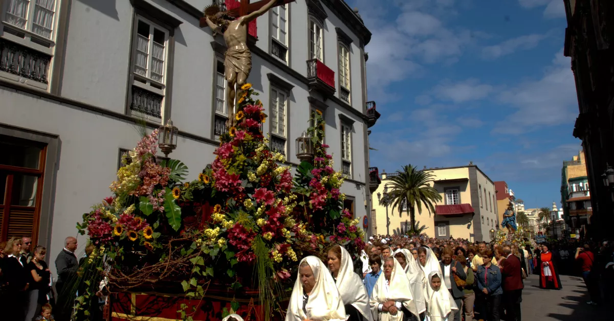 Imagen de una procesión de Semana Santa en Las Palmas de Gran Canaria / PROMOCIÓN LAS PALMAS