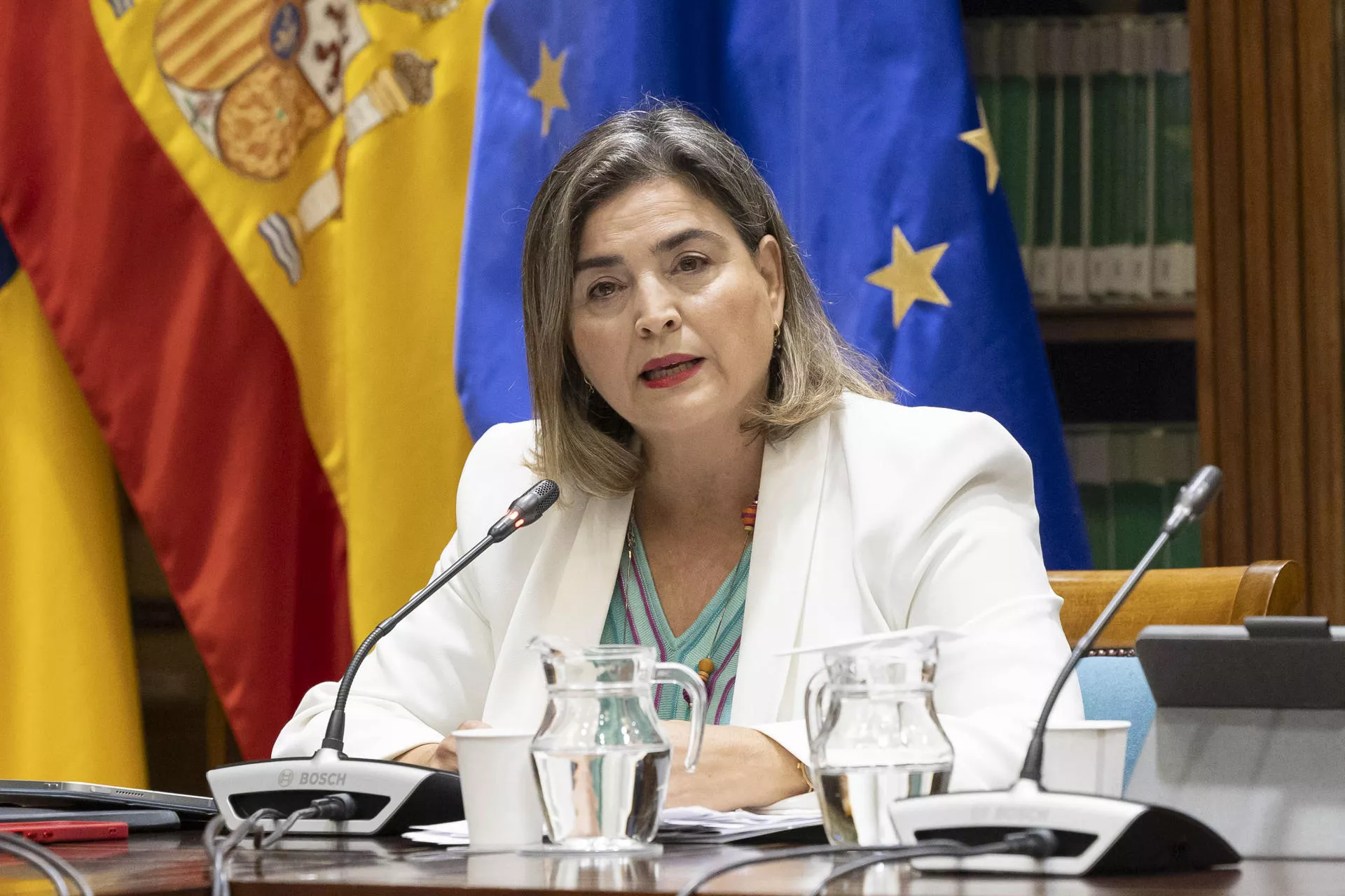 La administradora general de RTVC, María Méndez./ EFE/MIGUEL BARRETO