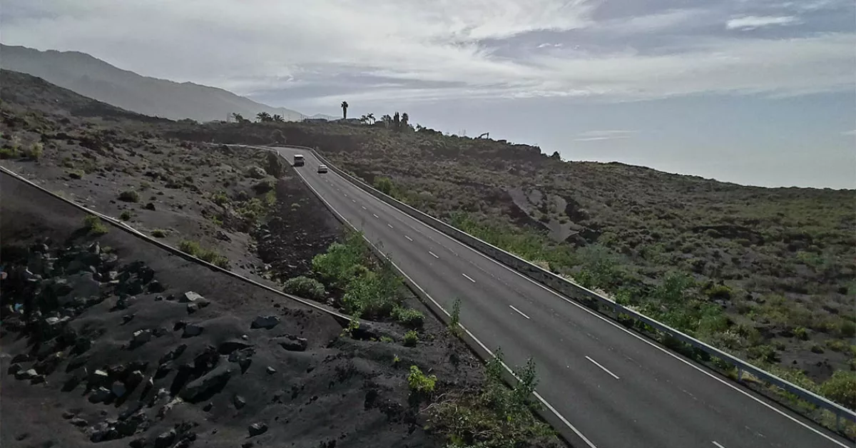 Carretera LP-2, en La Palma./ CEDIDA