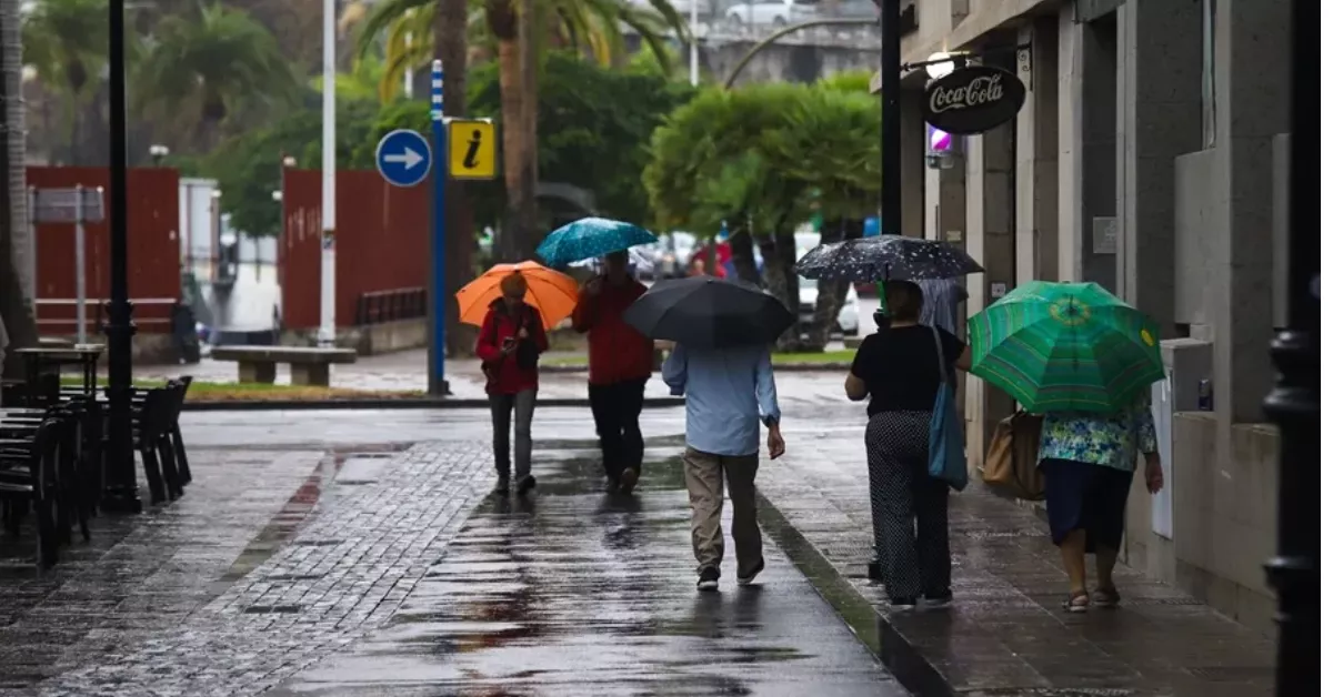 Imagen de lluvia en Canarias / EFE