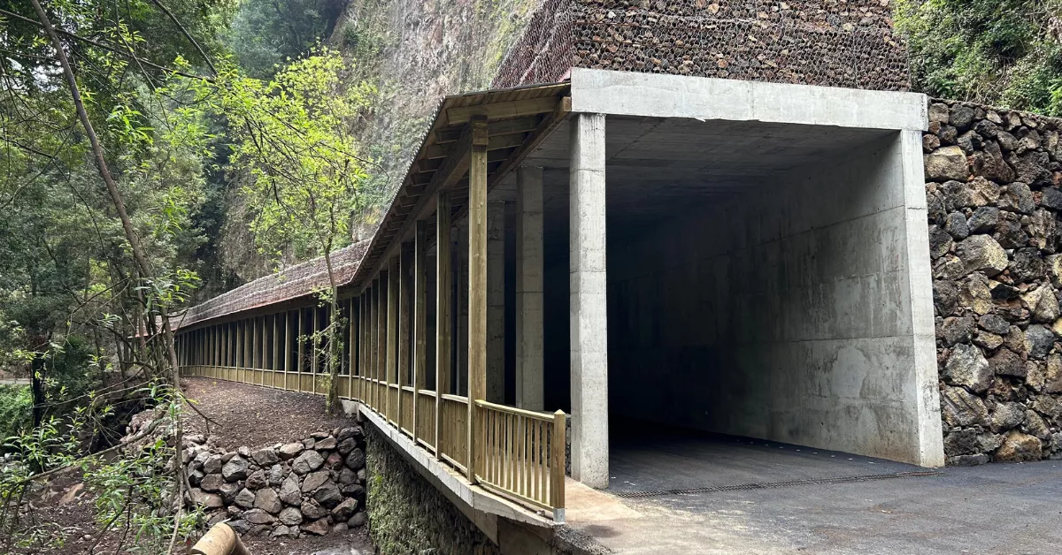 Túnel que da acceso a Los Tilos/ CABILDO DE LA PALMA