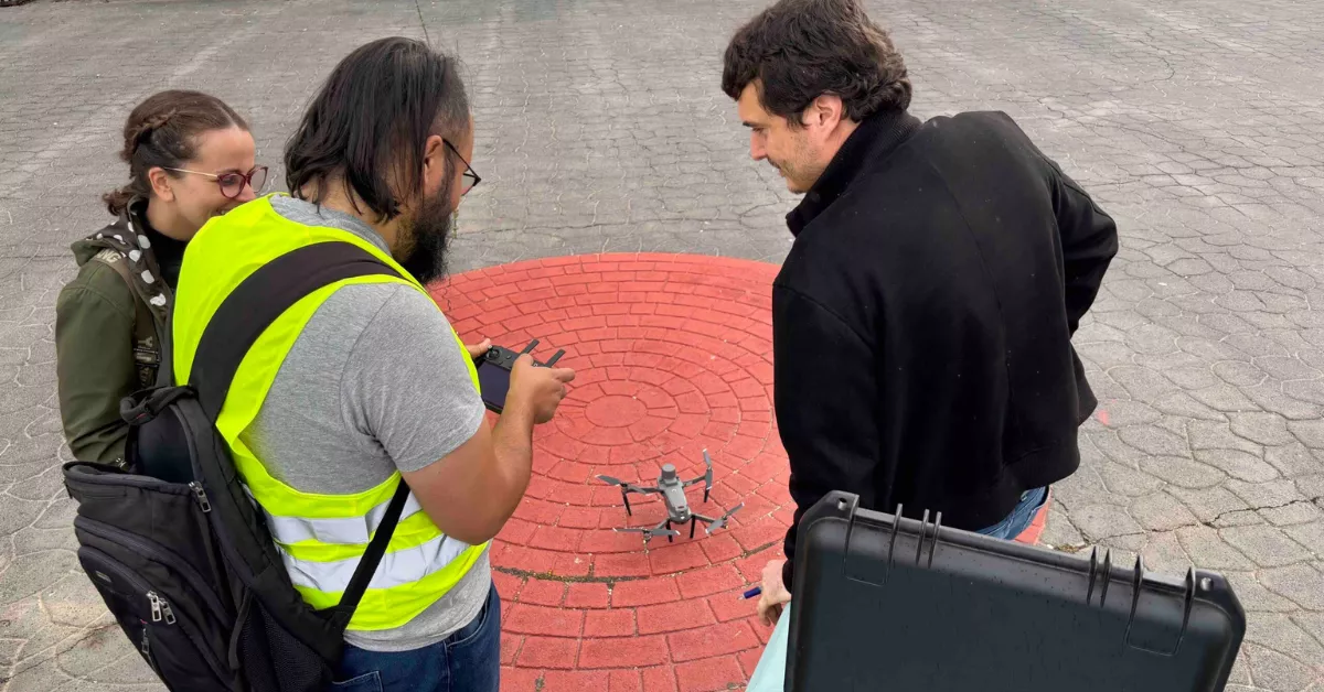 Vuelo del dron PAULIA. /ITER
